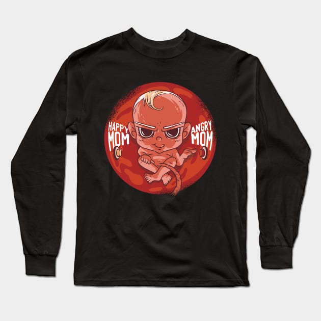 Bad Baby Graphic Tee Long Sleeve T-Shirt by vexeltees